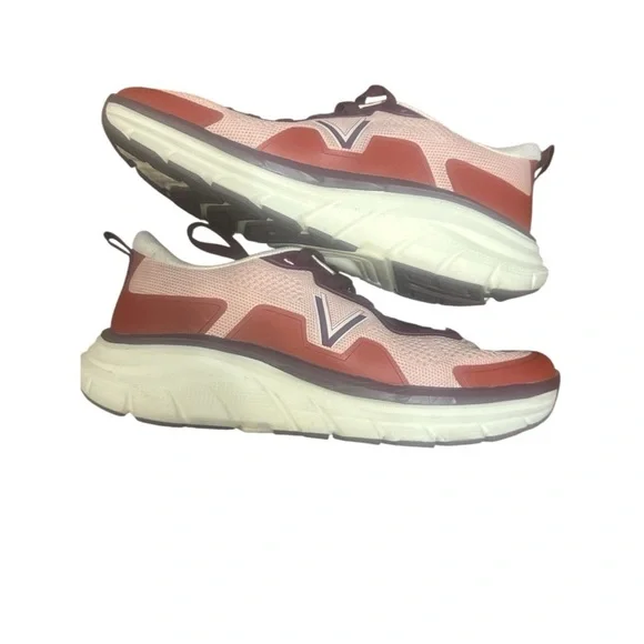 Vionic Pink and White Athletic Shoes - Picture 1 of 6